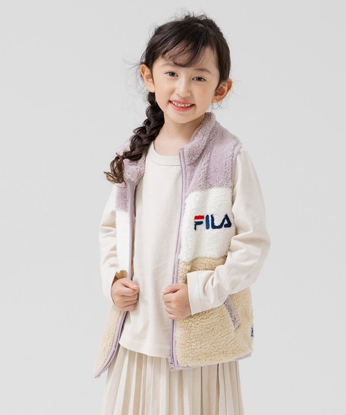ボアベスト　フィラ FILA（フィラ） ベスト ボアベスト キッズ 子供服 男の子 女の子