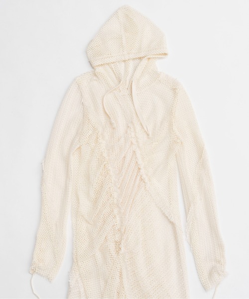 ワンピース Mesh Fabric Docking Hood Dress/メッシュドッキングフードワンピース_17