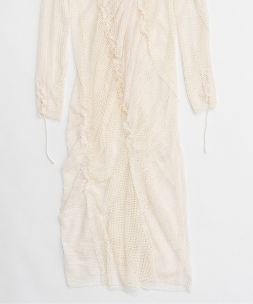 ワンピース Mesh Fabric Docking Hood Dress/メッシュドッキングフードワンピース_21