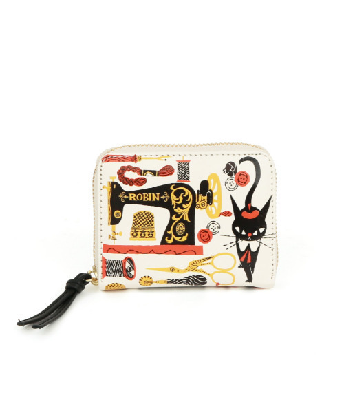 perche（ペルケ） 財布 perche×黒ねこ意匠 ROBIN / ジャバラカード