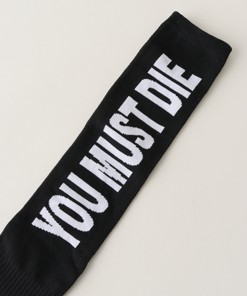 靴下 「Ashley Williams 」 YOU MUST DIE KNEE SOCKS AWAW240
