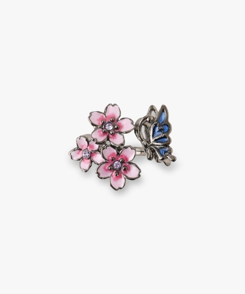 ANNA SUI（アナスイ） 指輪 リング 夜桜と蝶モチーフ リング