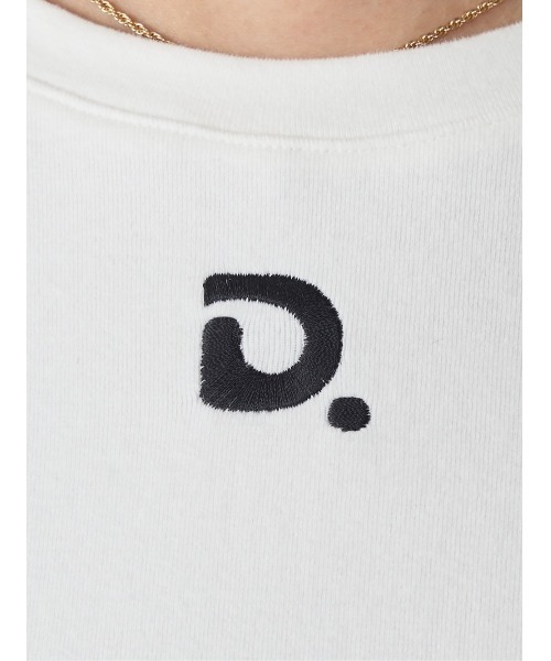 Darich tシャツ レースドッキングラインクロップドトップス