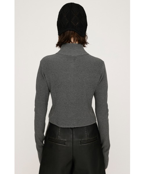 SLY フロント ジップ ブリーチ リブ トップス SLY フロント ジップ ブリーチ リブ トップス SLY FRONT ZIP