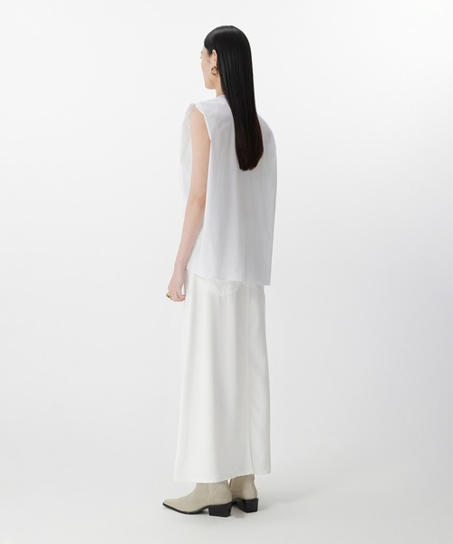 JNBY ブラウス シャツ Asym Tuck Shirt / タックノースリーブ