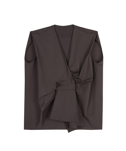 ブラウス シャツ Asym Tuck Shirt / タックノースリーブブラウス レディース JNBY ブラウス シャツ Asym Tuck Shirt / タックノースリーブ