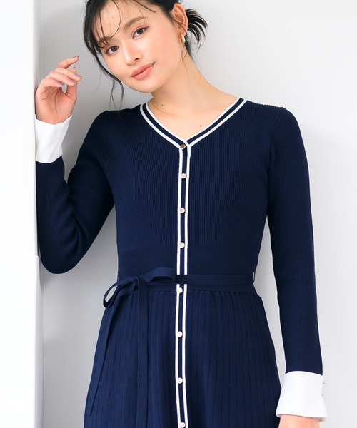 MISCH MASCH（ミッシュマッシュ） ワンピース 2025春夏新作 カフス袖V