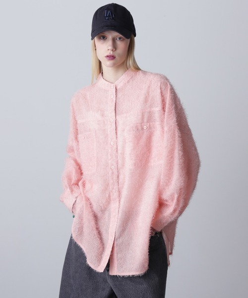 ROSE BUD ブラウス シャツ (GENE HEAVENS)FRINGE SHEER RELAX