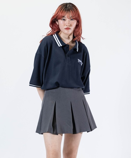 THRASHER（スラッシャー） ポロシャツ 半袖 「at」「THRASHER