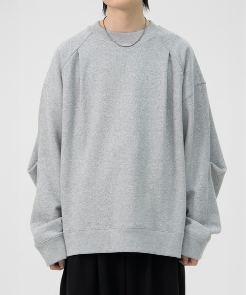 LAPIIS トレーナー スウェット OVERSIZED SLITBACK SWEAT SHIRTS 