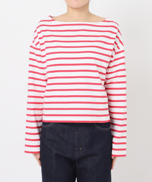 最先端 Le ボーダーロンTEE MINOR/ルミノア LE tシャツ Minor トップス