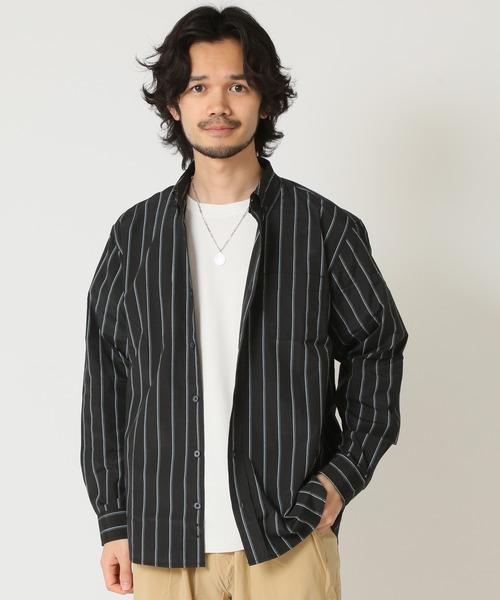 other - ロエフ ストライプ ボックス ボタンダウン シャツ 長袖 0 ブラウン UNITED ARROWS LTD. OUTLET｜<LOEFF>ストライプ ボックス ボタン