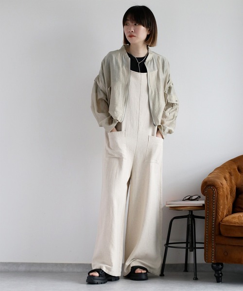 フレンチリネン・サロペット JOURNAL STANDARD relume｜《追加》手洗い可 / No.14フレンチ
