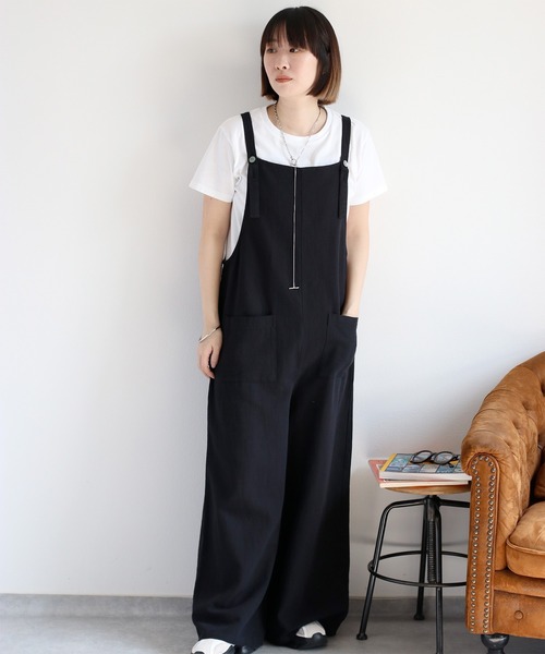 r_sato　リネンサロペット cepo サロペット オーバーオール リネンミックスサロペット