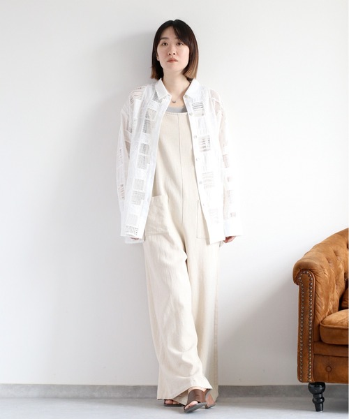 cepo サロペット オーバーオール リネンミックスサロペット