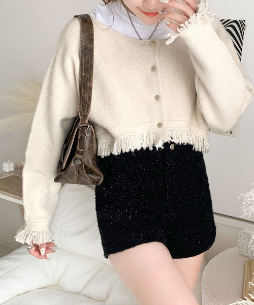 「mily bilet」 ニットアンサンブル MEDIUM アイボリー レディース_画像5