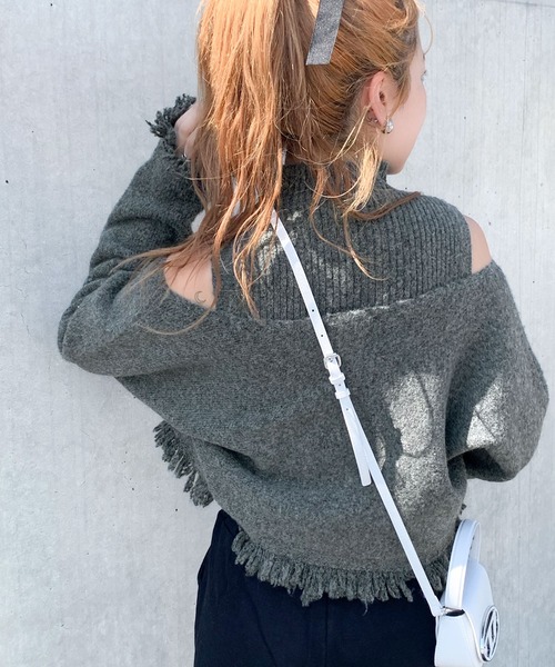 「mily bilet」 ニットアンサンブル MEDIUM アイボリー レディース_画像7