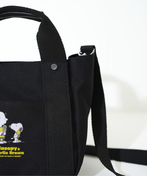 PEANUTS トートバッグ 「PEANUTS/ピーナッツ」 500mlペットボトル収納