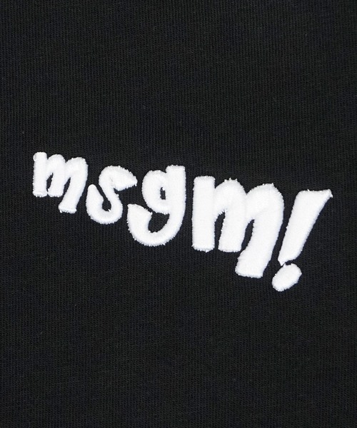 MSGM（エムエスジーエム） tシャツ MSGM! 刺繍ロゴTシャツ メンズ