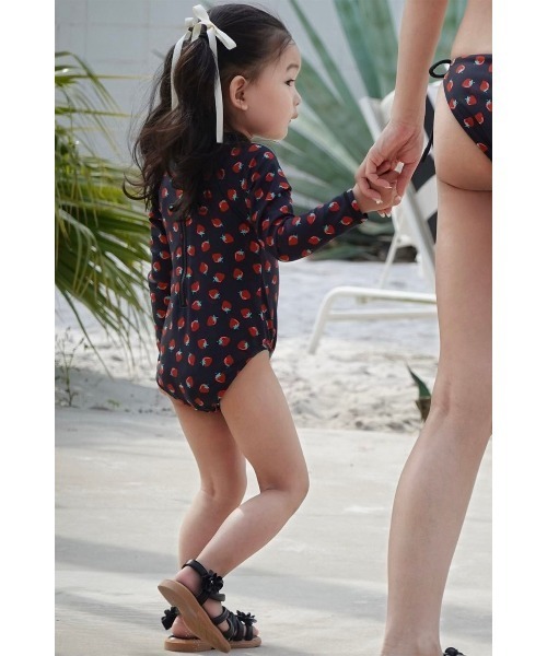 水着・ラッシュガード ALEXIA STAM Kaitlyn Baby Leopard ALEXIA STAM 水着 Honey Strawberry /キッズ用ラッシュ