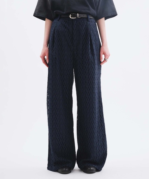 selle glant /コードレースワイドスラックスパンツ selle glant スラックス CODE LACE WIDE SLACKS PANTS/コード