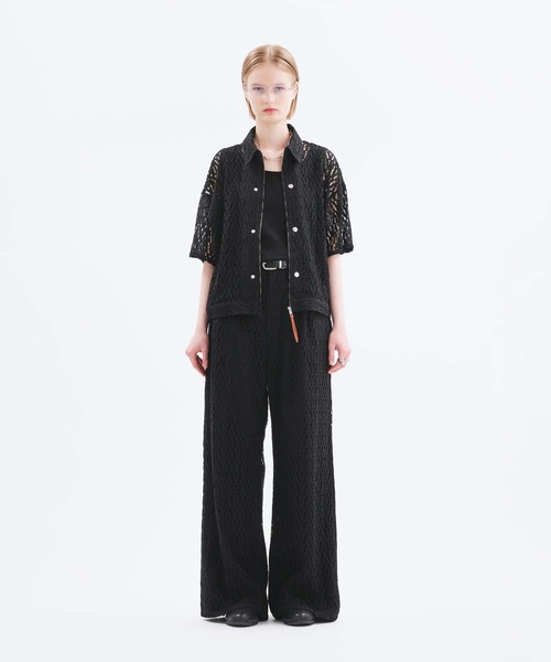 selle glant /コードレースワイドスラックスパンツ selle glant スラックス CODE LACE WIDE SLACKS PANTS/コード