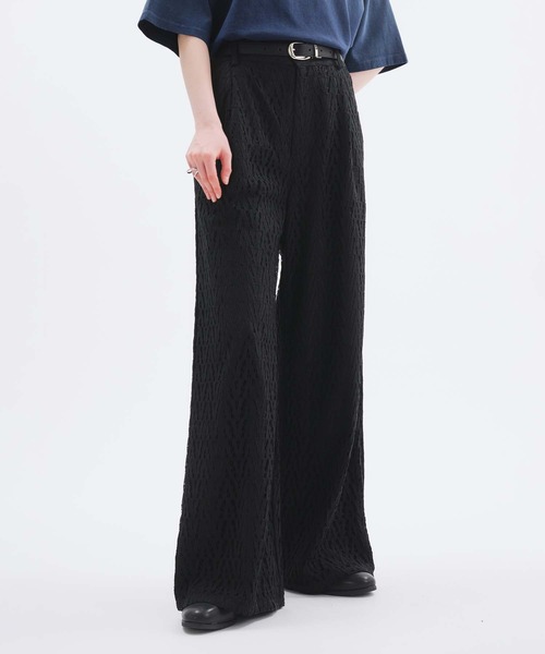 selle glant（セレグランテ） スラックス CODE LACE WIDE SLACKS PANTS