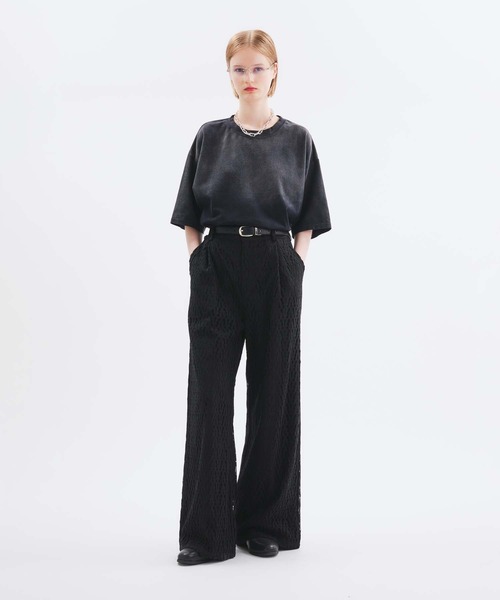 selle glant /コードレースワイドスラックスパンツ selle glant スラックス CODE LACE WIDE SLACKS PANTS/コード