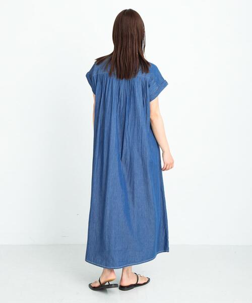 URBAN RESEARCH Sonny Label ワンピース デニムピンタックヨーク