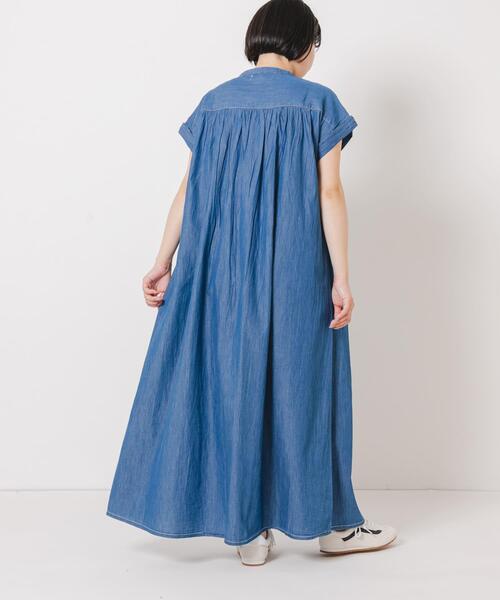 URBAN RESEARCH Sonny Label ワンピース デニムピンタックヨーク