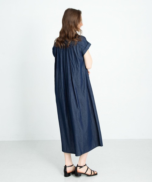 URBAN RESEARCH Sonny Label ワンピース デニムピンタックヨーク