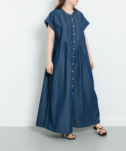 URBAN RESEARCH Sonny Label ワンピース デニムピンタックヨーク