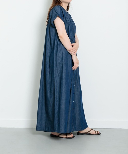 URBAN RESEARCH Sonny Label ワンピース デニムピンタックヨーク