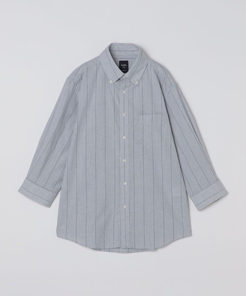 シャツ/ブラウス(長袖/七分) pheeny Cotton linen stripe shirt SHIPS Colors（シップスカラーズ） シャツ SHIPS Colors:コットン