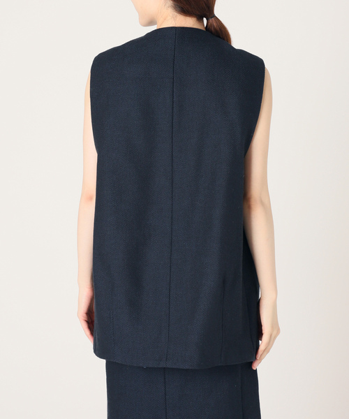VERMEIL par iena（ヴェルメイユパーイエナ） ベスト - ネイビー