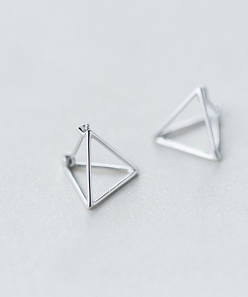   モダンピアス yu-ka ピアス YU-KA:トライアングルモダンピアス triangle design