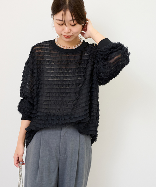 provoke◆長袖ブラウス/FREE/--/BLK/PV-030005 PROVOKE 」 長袖ブラウス FREE ホワイト レディース : ZOZOTOWN