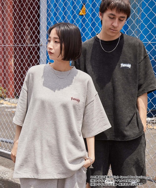 THRASHER（スラッシャー） パジャマ 別注 セットアップ ヴィテージ加工