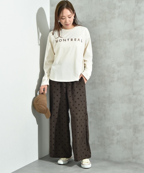 HaversackATTIR ドットパンツ INTERPLANET（インタープラネット） パンツ Pツイルフロッキードット