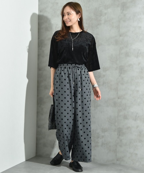 Poooo様　Bドット INTERPLANET（インタープラネット） パンツ Pツイルフロッキードット