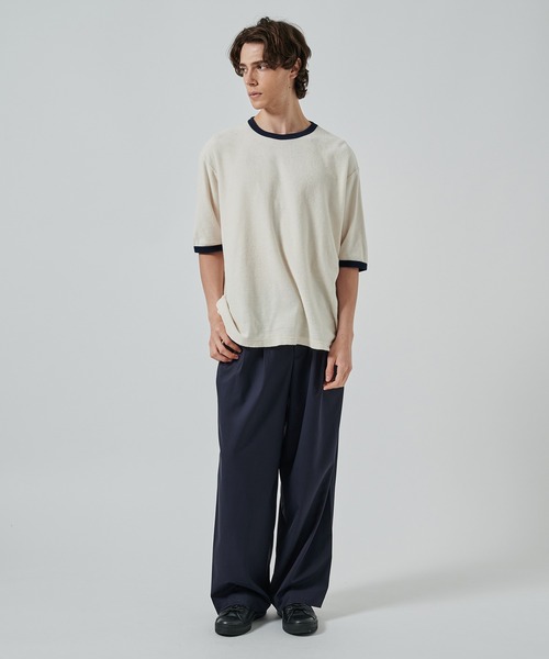 markaware（マーカウェア） tシャツ ORGANIC COTTON PILE RINGER PILE