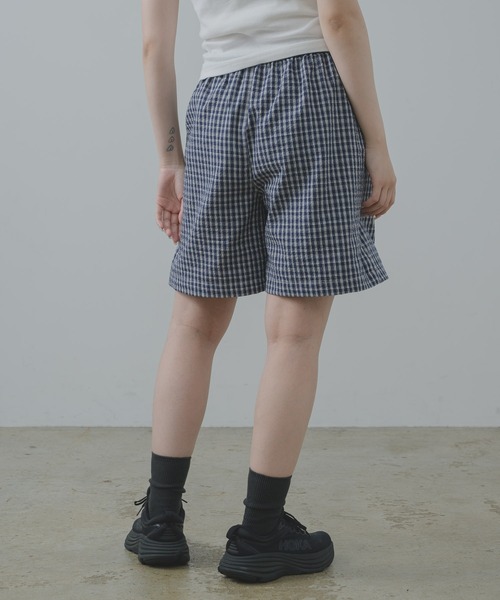 kolor チェック柄ハーフパンツ ベルト付き kolor チェック柄ハーフパンツ ベルト付き