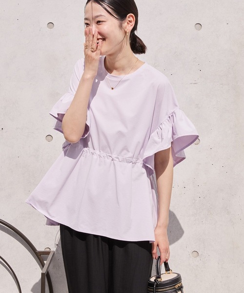 tシャツ 「WEB限定再入荷！」1枚で着映え。フリルプルオーバー レディース JOURNAL STANDARD relume tシャツ 「WEB限定再入荷！」1枚で