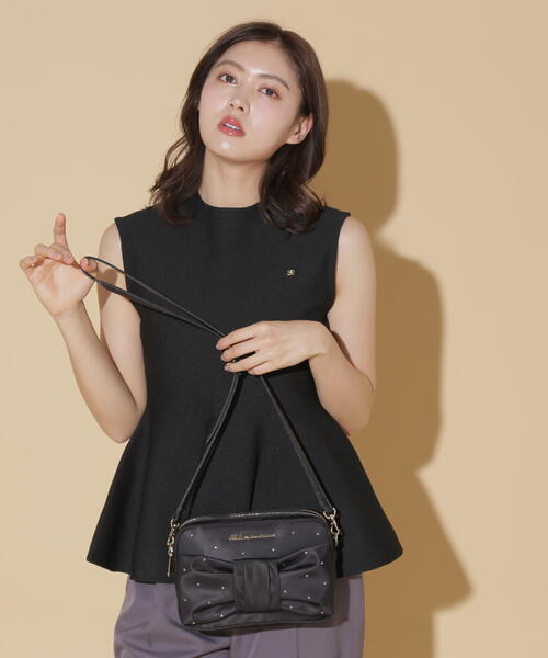 JLL by Jill Stuart ブラックショルダーバッグ JILL by STUART 「JILL STUART」 ショルダーバッグ FREE