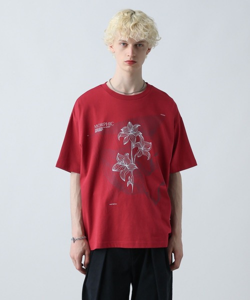 HARE（ハレ） tシャツ ジオメトリックプリントカット(HARE) メンズ