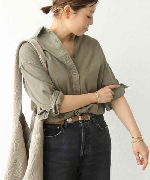 「Deuxieme Classe」 長袖シャツ FREE カーキ レディース Deuxieme Classe 「Deuxieme Classe」 長袖シャツ FREE カーキ