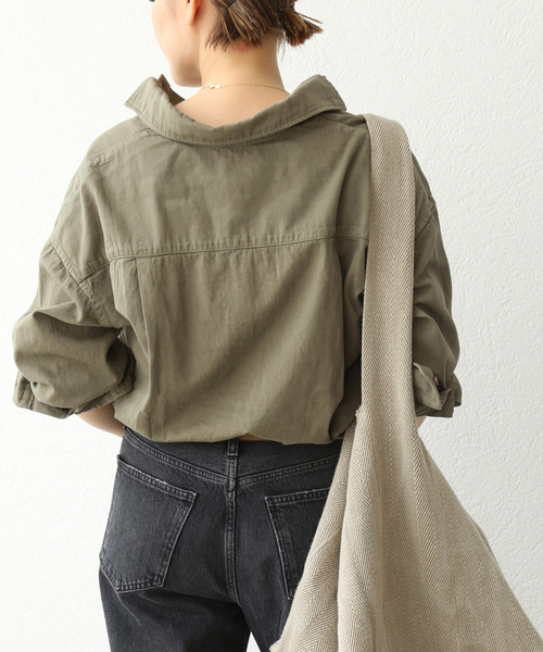 「Deuxieme Classe」 長袖カットソー FREE カーキ レディース Deuxieme Classe 「Deuxieme Classe」 長袖シャツ FREE カーキ