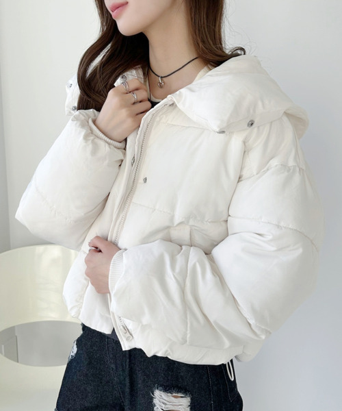 Ada. ダウンコート ダウンジャケット ビッグカラー 中綿 ダウン