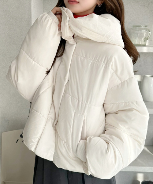 Ada. ダウンコート ダウンジャケット ビッグカラー 中綿 ダウン