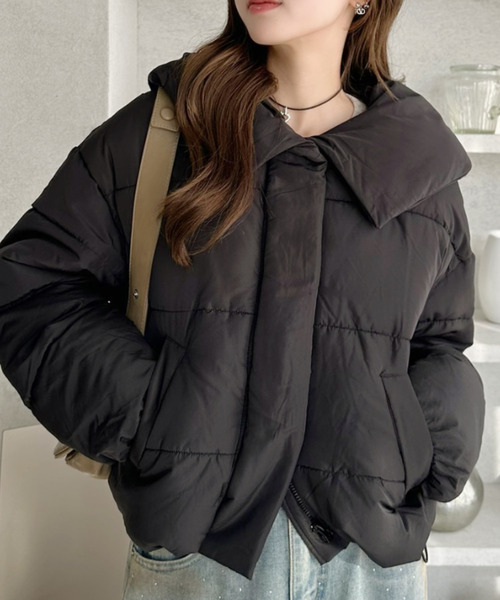 Ada. ダウンコート ダウンジャケット ビッグカラー 中綿 ダウン